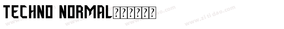 Techno Normal字体转换
